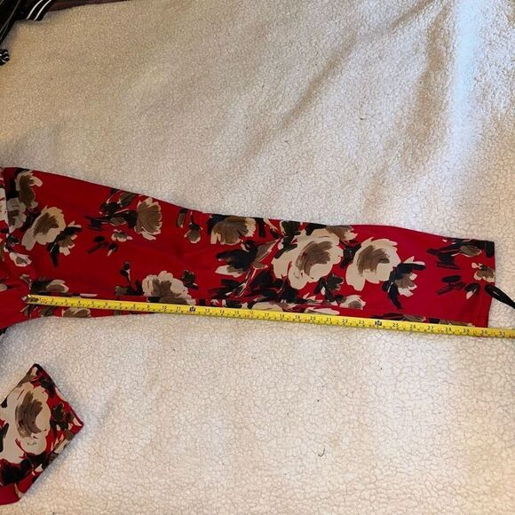 Chicos Women’s Platinum Jegging Pants Red Tan Floral Pattern Size 2 (Womens Size - Picture 11 of 12